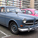 Blue Volvo and Pink Volkswagen