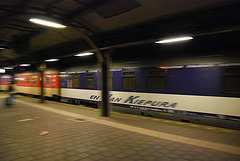 The train to Moscow arriving in Utrecht