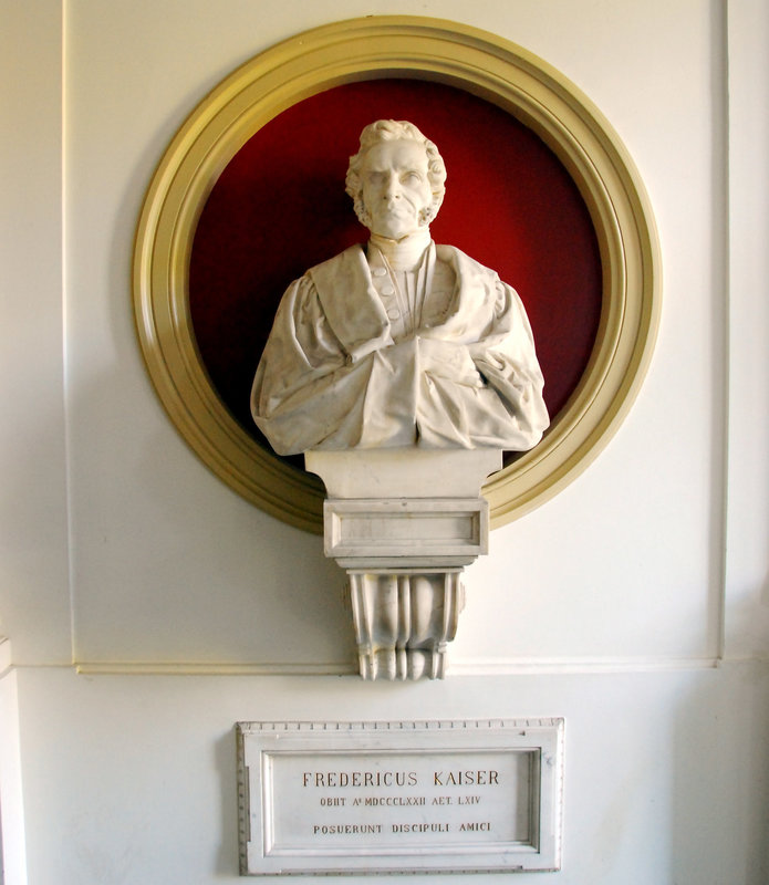 Bust of Frederik Kaiser inside Leiden Observatory