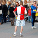Running event in Leiden: Boy in Fortis Bank shirt