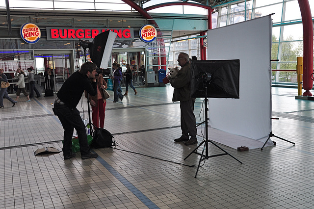 Taking pictures inside Utrecht Central Station