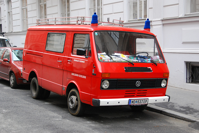 Vans in Vienna: Volkswagen van of the fire department
