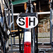SH sign on a Dutch bicycle
