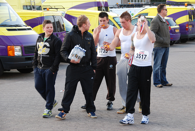 Running event in Leiden: Muscle boys