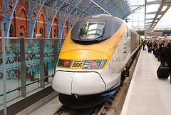 The Eurostar High-Speed train which took me to London