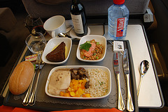 My meal on the Eurostar train from Brussels to London
