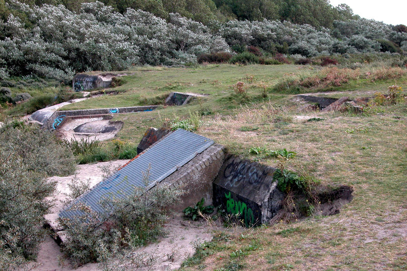 Remnants of the Atlantik Wall in the dunes of the Hook of Holland