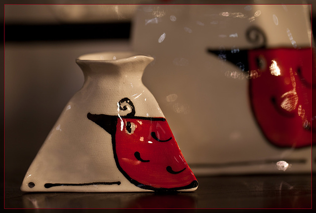 Cheryl Kempner: Red Bird Vases