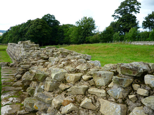 Wall at Brunton Turret