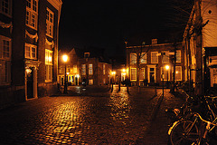 Night shots of Leiden: Pieterskerkhof (St. Peter's Church Yard)