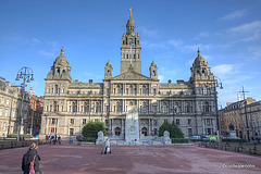 Glasgow's George Square and Council Chambers