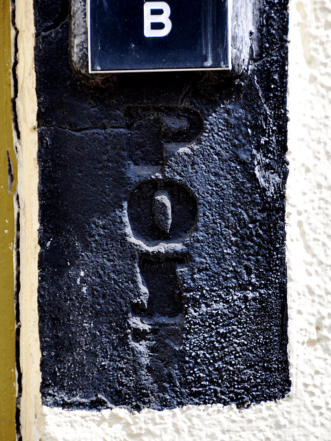Detail of an old letter box