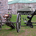 Old guns and tank in the citadel in Quebec City
