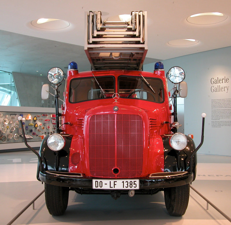 In the Mercedes Museum: Fire Engine