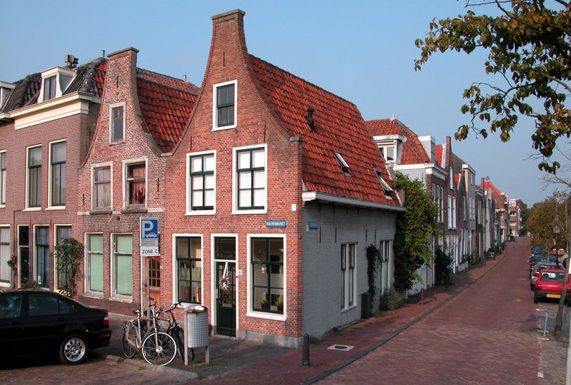 Corner of Kalvermarkt (Calf's Market) and Zuidsingel (South Canal) in Leiden