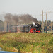 Celebration of the centenary of Haarlem Railway Station: train pulled by steam engine 01 1075