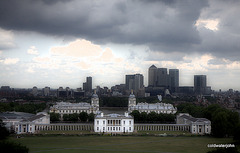 The Queen's House Greenwich and London skyline beyond
