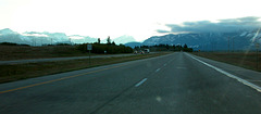 On the way from Calgary to Banff