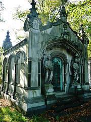 brompton cemetery, london,mcdonald mausoleum of 1902, in florid scottish gothic