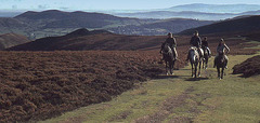 Riding on the Long Mynd