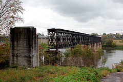 Abandoned bridge in Pierreville, Quebec (Canada)