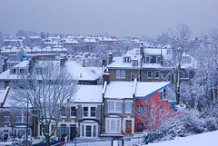 Snowy roofs
