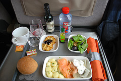 Train journey to London: My meal on board of the Eurostar
