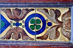 Tiles by the Porceleyne Flesch company of Delft