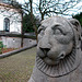 Lion keeping guard at the Provincial Government headquarters in Haarlem