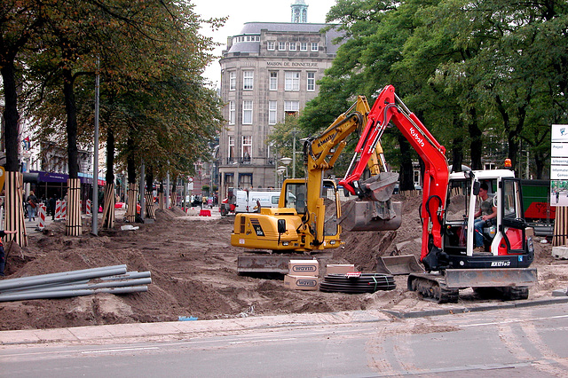 Works on the Buitenhof in The Hague