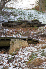 Old log and rock supporting bridge 5266319895 o