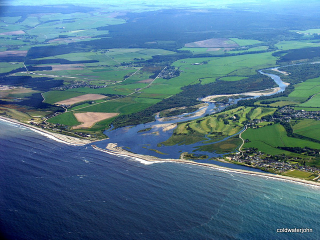 Speybay on the left, Kingston and Garmouth on the right