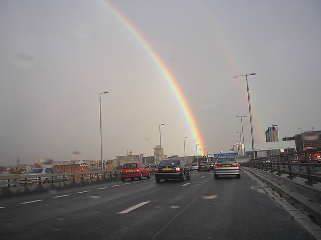 Double Rainbow on Kingston Bridge