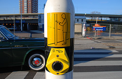 New button to press to cross the road