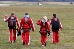 Setting off for a jump from 12,000 feet