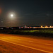 Road and full Moon