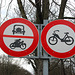 Prohibited for oldtimer cars and people who ride a motorcycle with a floating scarf