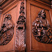 Wood carvings on the pulpit of the Kloosterkerk (Cloister Church) in The Hague