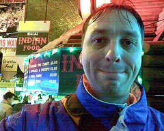 A visit to Camden Town: Me after some satisfying tandoori chicken