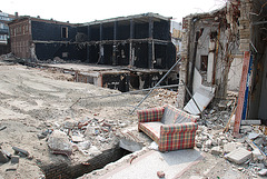 Demolition in Scheveningen harbour