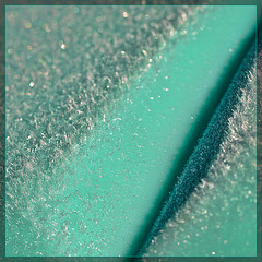 Frosted Green Water Tank Abstract