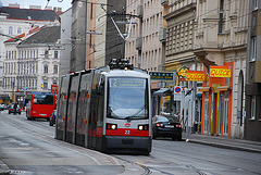 Modern Viennese tram