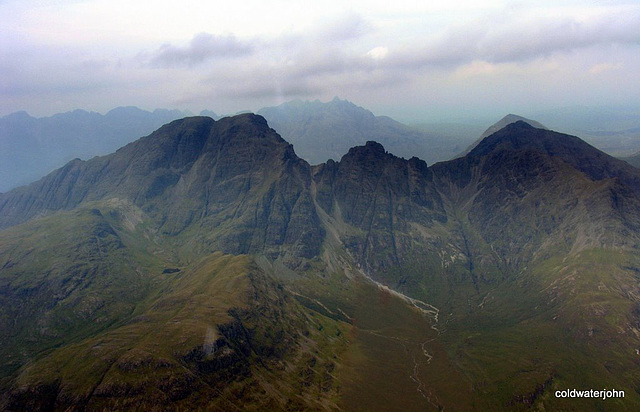 The Cuillins, Skye - aerial