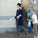 Celebration of the centenary of Haarlem Railway Station: Boy in period dress