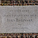 Plaque commemmorating John Robinson of Pelgrim fame