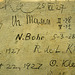Signatures of famous physicists at the Huygens Laboratory: Niels Bohr