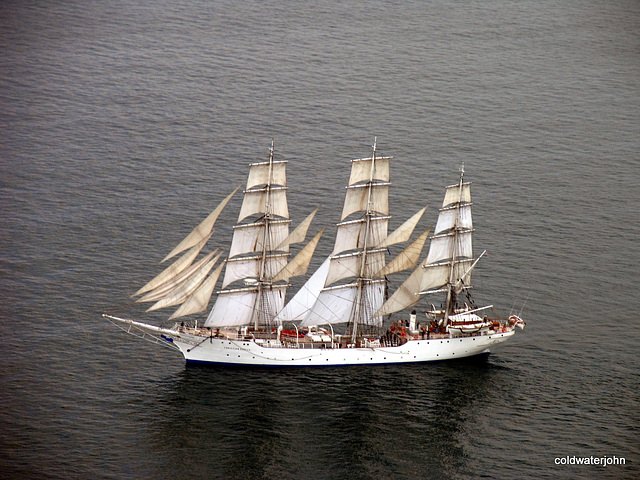 Tall Ships off Skye -aerial