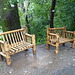 Bamboo Benches in the Batumi Botanical Gardens