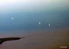 Tall Ships in the mists off Skye - aerial