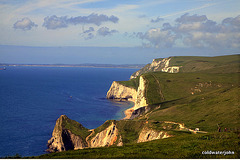 The cliffs at Lullworth, Dorset